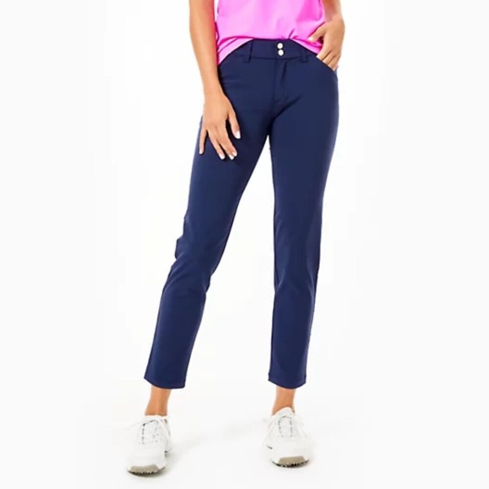 Lilly Pulitzer Luxletic UPF 50+ Womens 28" Cameron Pants Sz 00
